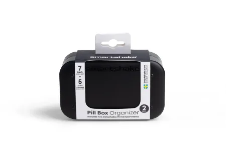 Таблетниця Smartshake Pillbox Organiser 2-pack Чорний