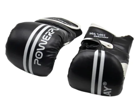 Снарядні рукавиці PowerPlay 3025 чорно-білі S