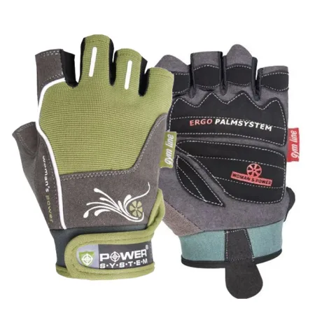 Рукавички для фітнесу Power System PS-2570 Woman’s Power жіночі Green - S