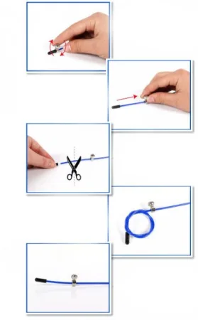 Скакалка EasyFit Speed Cable Rope 3 м зі сталевим тросом, зелена