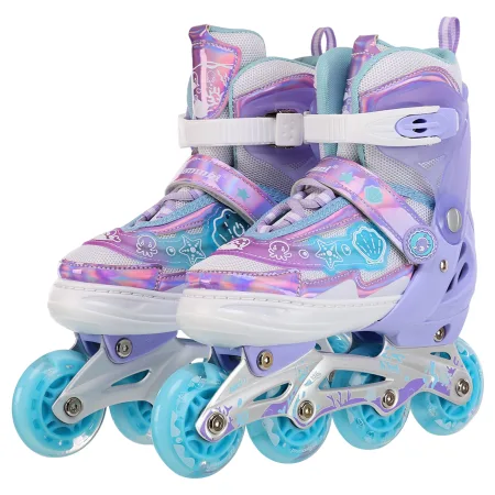 Ролики з захистомрозмір 31-34 бірюзово-фіолетовий 65009-7 S