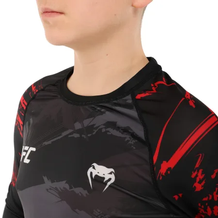 Костюм компресійний дитячий рашгард лонгслів штани і шорти VNM чорний-червоний 9529B-9629B-V5020 XS