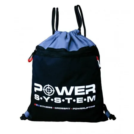 Рюкзак спортивний Power System PS-7011 gym Sack Alpha Blak/Grey