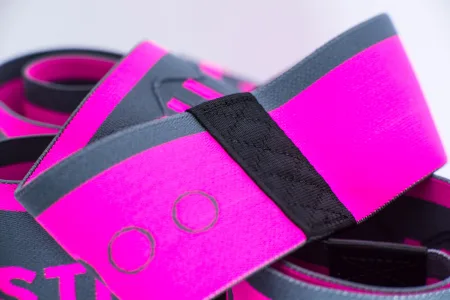 Набір тканевих гумок для фітнесу та спорту MadMax MFA-305 Hiploop set 3 pcs. Grey/Pink