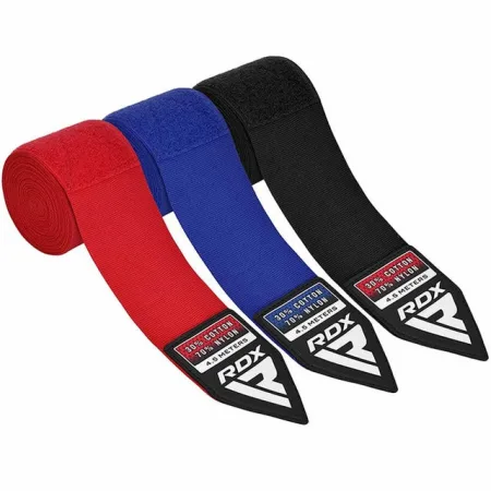 Бинти для боксу RDX RB Hand Wraps Combine 3 пари Red,Black,Blue (4,5м.)