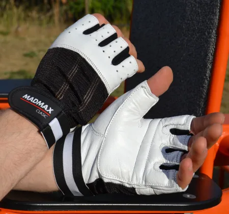 Рукавички для фітнесу MadMax MFG-248 Clasic White L