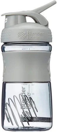 Шейкер спортивний пляшка BlenderBottle SportMixer Flip 590 мл сірий