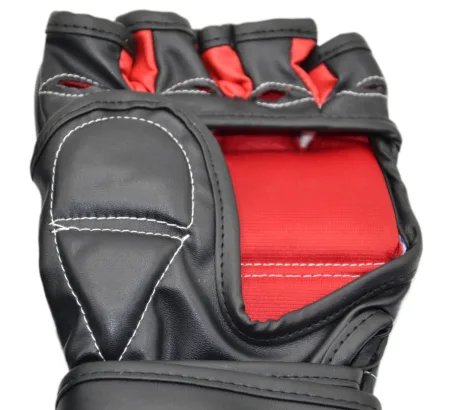 Рукавиці для MMA PowerPlay 3053 чорно червоні S/M