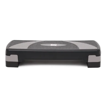 Степ платформа PowerPlay 4358 3 рівні 10 15 20 см By Step Чорно/Сіра