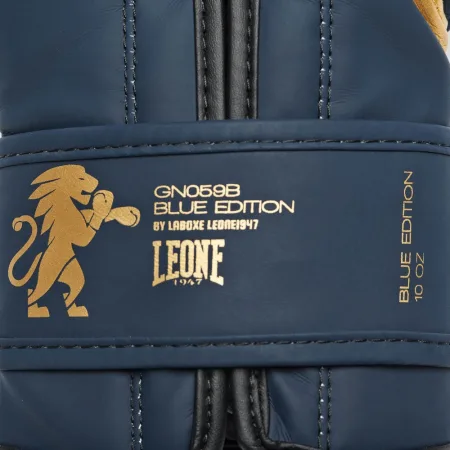 Боксерські рукавиці Leone GN059B Blue Edition 16 унцій (капу в комплекті)