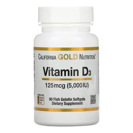 Vitamin D3 125 мкг (5000 IU) - 90 капсул