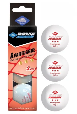Кульки для настільного DONIC AVANTGARDE 3* білий 40+