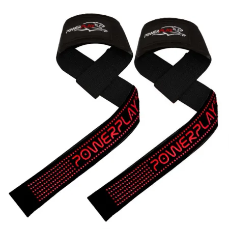 Лямки для тяги PowerPlay 7064 чорно червоні