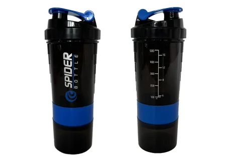 Шейкер спортивний EasyFit Spider 0,5 л чорно-синий