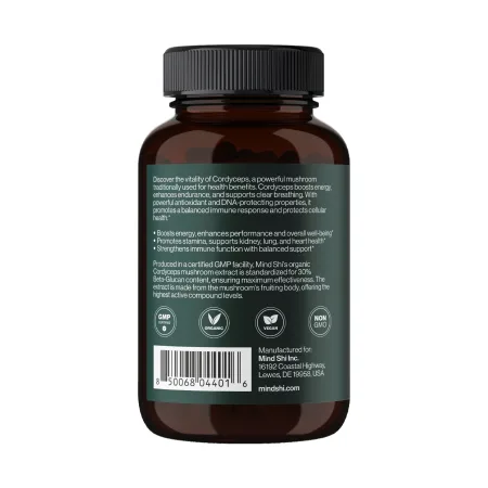 Cordyceps Mushroom 1000 мг 60 вегетарианских капсул (до 02,27)