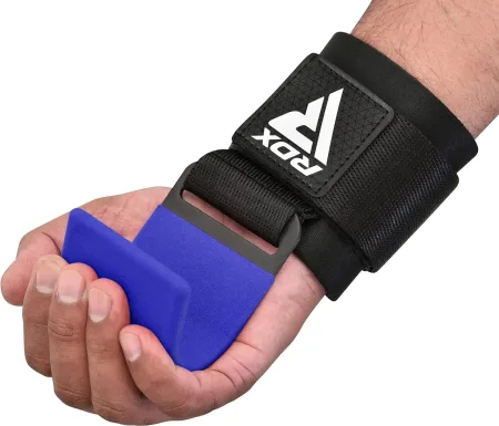 Гаки для тяги на зап'ястя RDX W5 Gym Hook Strap Blue Plus