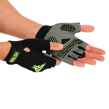 Рукавички для фітнесу та тренувань FISTRAGE розмір чорний M