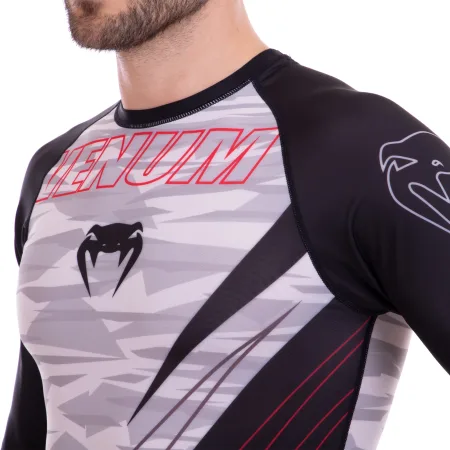 Костюм компресійний чоловічий рашгард лонгслів та штани VNM M-2XL чорний-сірий L