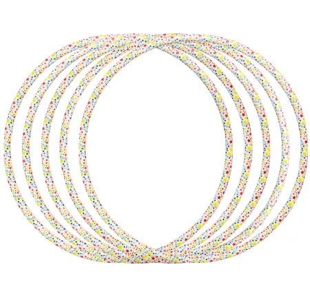 Обруч Bamsic "звездочка" 75 см цельный гимнастический пластиковый