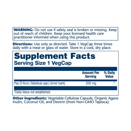 Pau D'Arco Bark 550 мг - 100 капсул