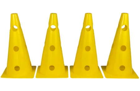 EasyFit Sports Cones 31 cm (Set of 4) Yellow