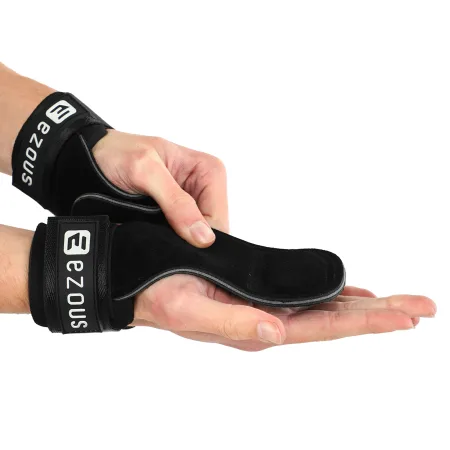 Накладки для підтягувань та тяг HAND GRIP THICKER LAYERS EZOUS 2 шт чорний універсальний