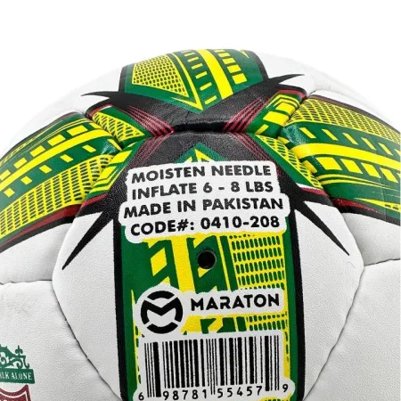 М'яч футбольний клуб "Liverpool" - білий/зелений