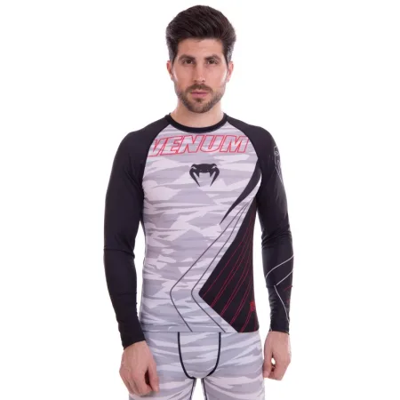 Рашгард лонгслів чоловічий VNM M-2XL чорний-білий 9520 - XL