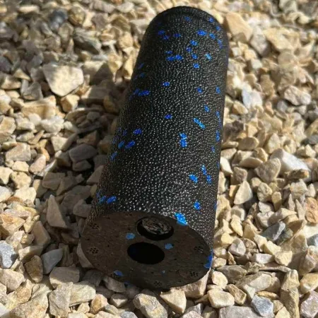 Масажний ролик (роллер) гладкий PowerPlay PP-4346 Mini EPP Foam Roller чорно/синій 15x5,3 см