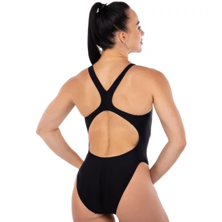Купальник для плавання YINGFA злитий жіночий чорний XS
