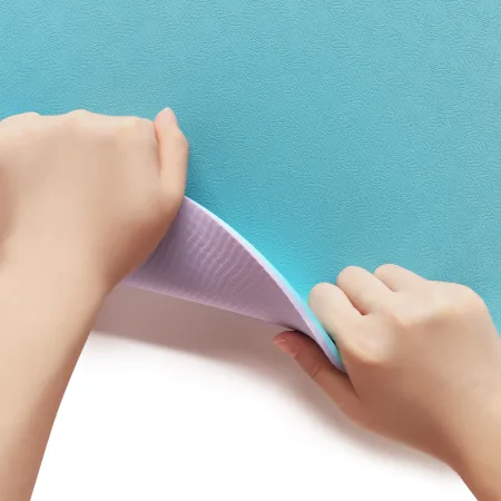 Килимок для фітнесу та йоги Sport TPE+TC 6 мм - бірюзово-рожевий