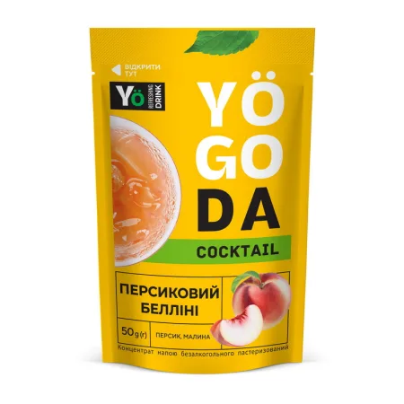 Yogoda Cocktail - 50 г персик малина
