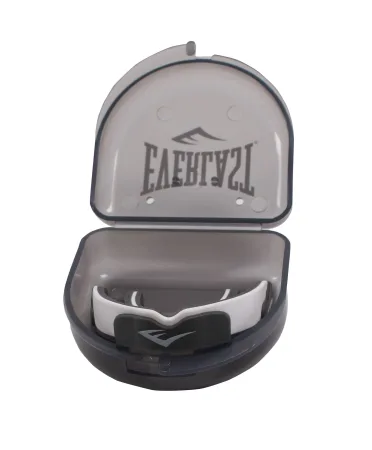 Капа боксерська Everlast EVERGEL MOUTH GUARD зелено-білий універсальна (оригінал)