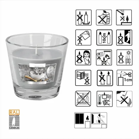 Свічка в скляному стакані Bispol Salt Cave (SN 90-313)