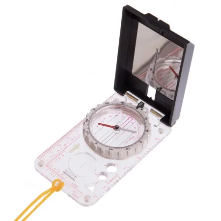 Компас жидкостный планшетный в закрытом корпусе с зеркалом - 105x60 мм