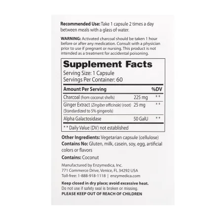 Activated Charcoal - 60 капсул