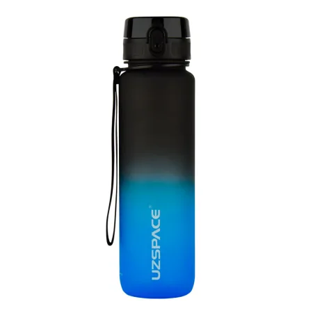 Uzspace Frosted Gradient Waterbottle 3038 1 л Чорний/blue