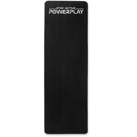 Килимок для йоги та фітнесу PowerPlay 4152 NBR Performance Mat чорний (183x61x1)