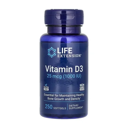 Vitamin D3 25 мкг (1000 IU) - 250 софтгель