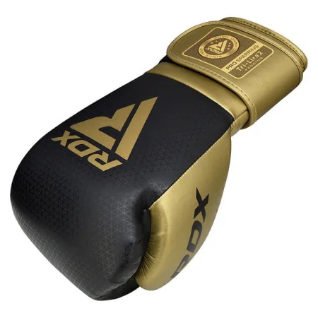 Боксерские перчатки RDX MARK PRO SPARRING TRI LIRA 2 GOLDEN-10 унций (капа в комплекте)