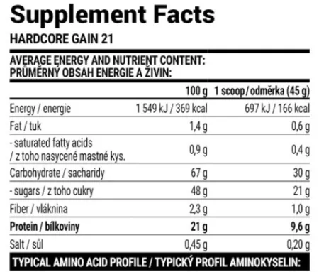 Hardcore Gain21 - 3 кг шоколад
