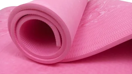 Килимок для йоги та фітнеса EasyFit PER Premium Mat 8 мм рожевий