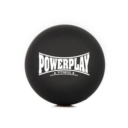 Масажний силіконовий м'яч PowerPlay PP-4354 Silicone Lacrosse Ball (6,3см.) Чорний