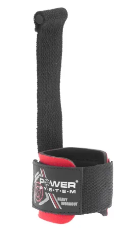 Лямки для тяги з валіком Power System PS-3350 Power Pin чорний/червоний