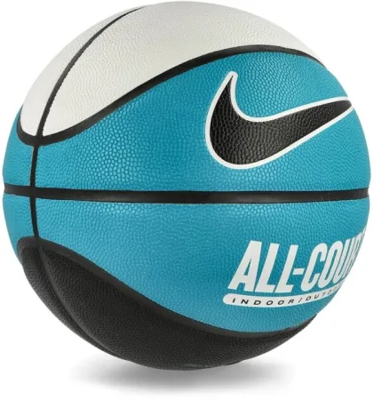 М'яч баскетбольний Nike Everyday All Court 8P Deflated розмір 7 White/Teal Nebula/Black N.100.4369.110.07 (оригінал)