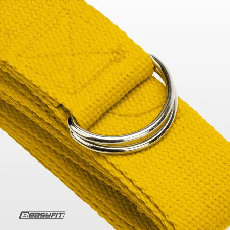 Ремінь для йоги EasyFit жовтий