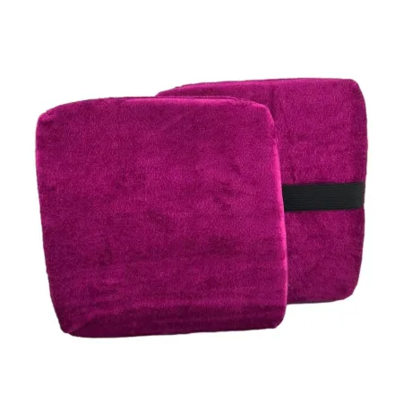 Подушка для растяжки под ногу 16,5 x 16,5 x 3 см - розовая