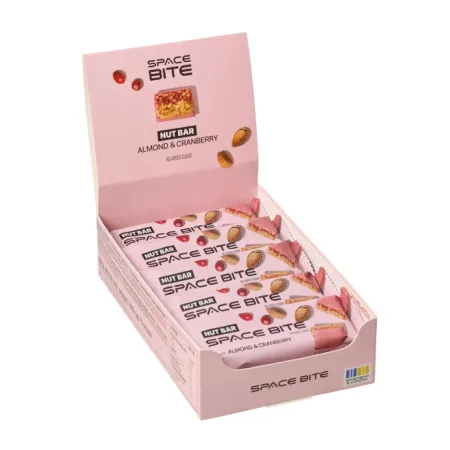 Space Bite Nut Bar 10x40 г Мигдаль і журавлина