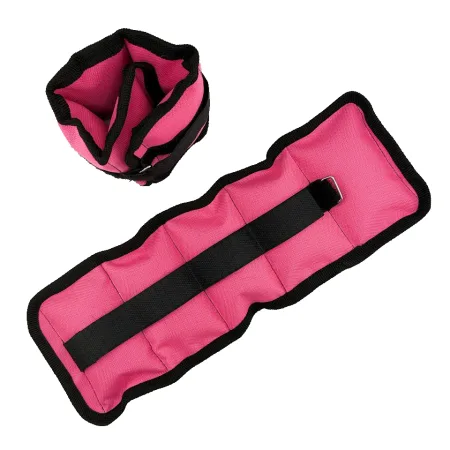 Обтяжувачі-манжети пісок по 0,5 кг чорно-рожевий