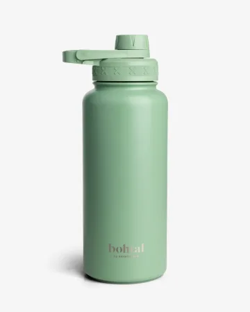 Бутылка для воды металлическая с двойной вакуумной изоляцией Bohtal Insulated Sports Bottle 960 мл Green